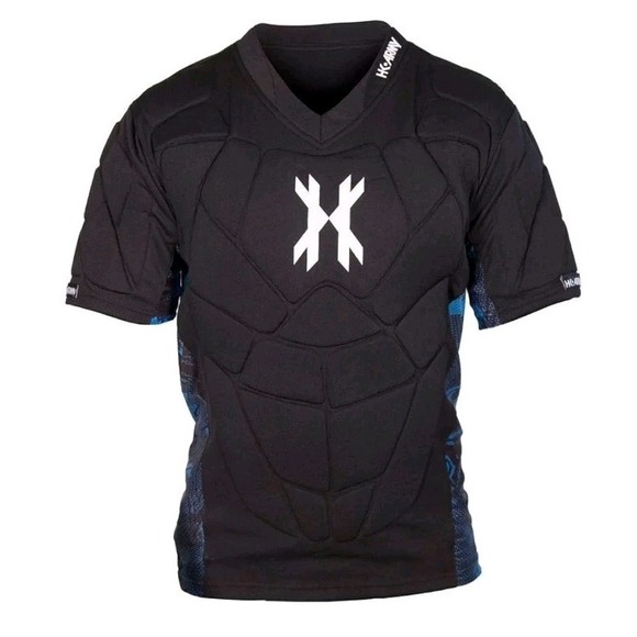 Genouillères HK Army Crash – Noir/Bleu – Taille XL – Neuves Avec Défaut Mineur